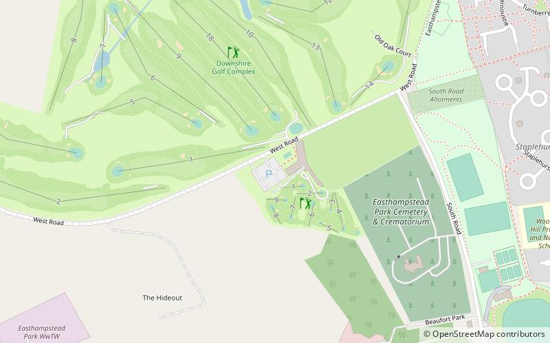 Downshire Golf Complex location map