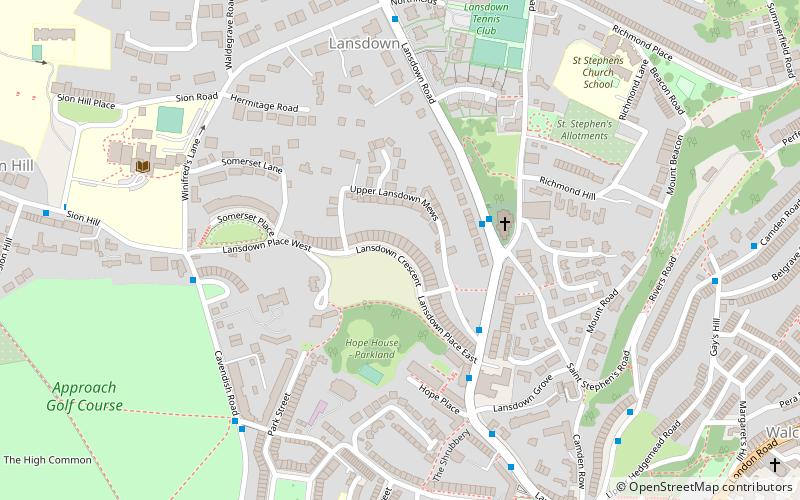 Lansdown Crescent location map