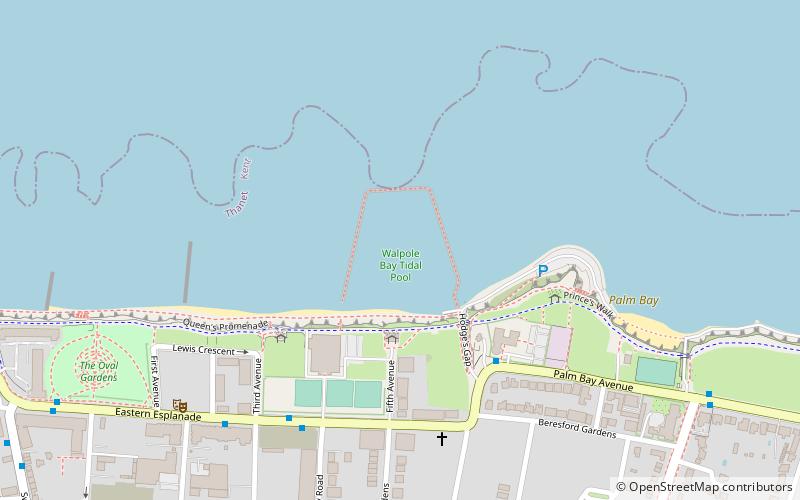 Walpole Bay Hotel Museum location map