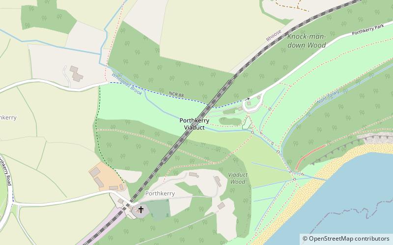 Porthkerry Viaduct location map