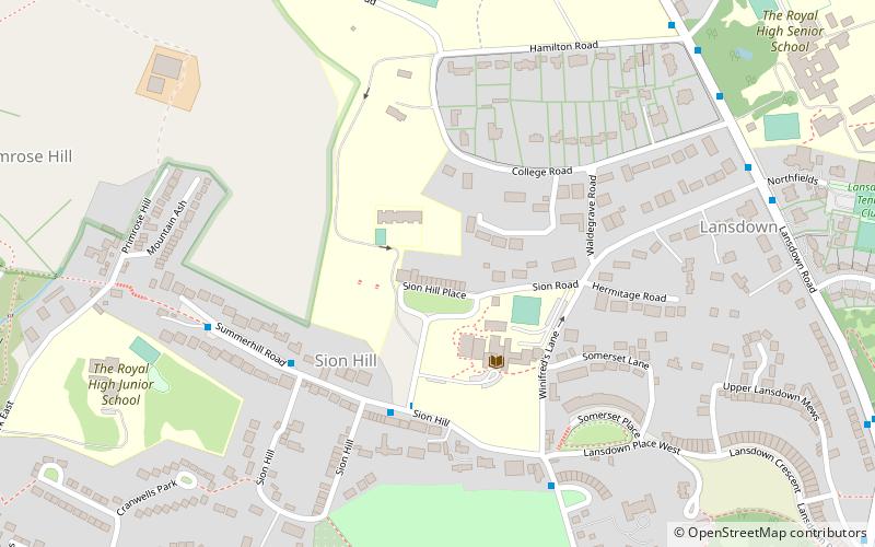 Sion Hill Place location map