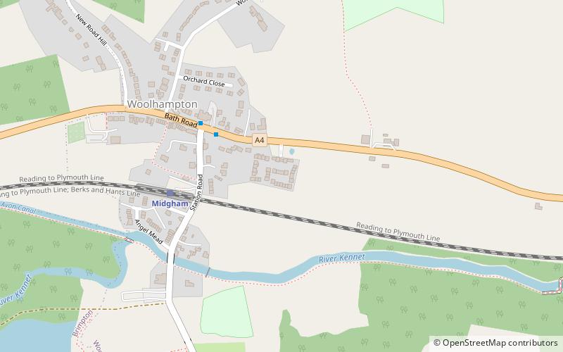 Woolhampton Reed Bed location map