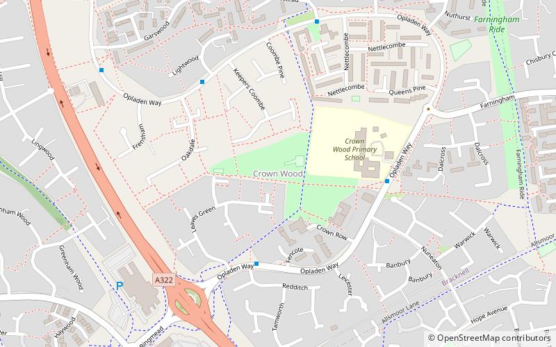 crown wood bracknell location map