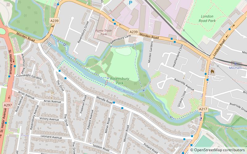 Ravensbury Park location map