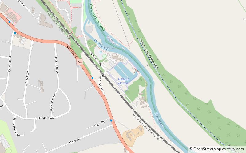 Saltford Marina location map