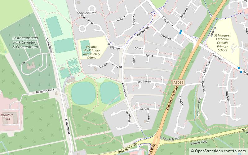 wooden hill bracknell location map