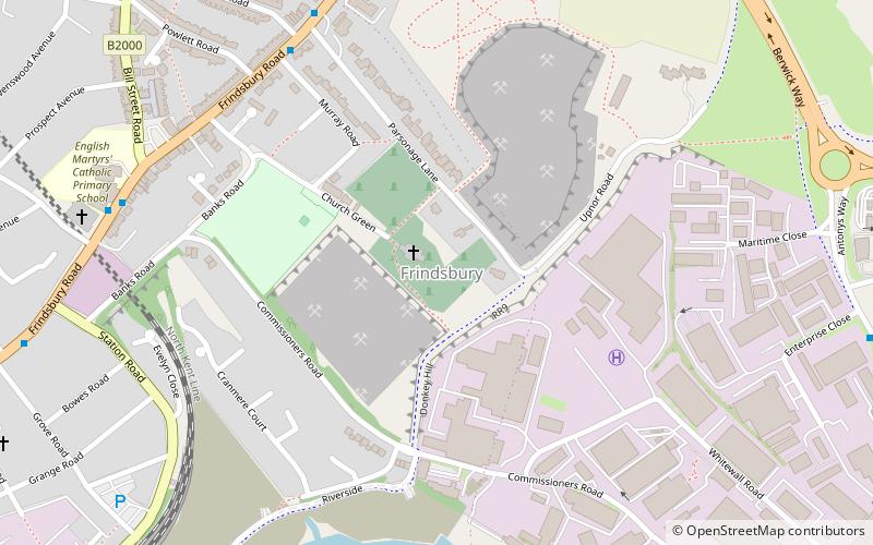 Frindsbury location map