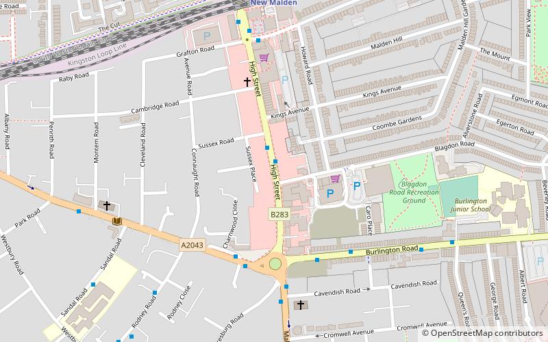 New Malden High Street location map
