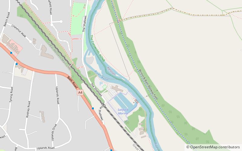 Kelston Lock location map