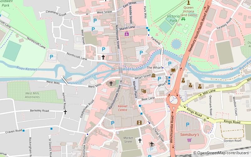 Newbury Town Hall location map