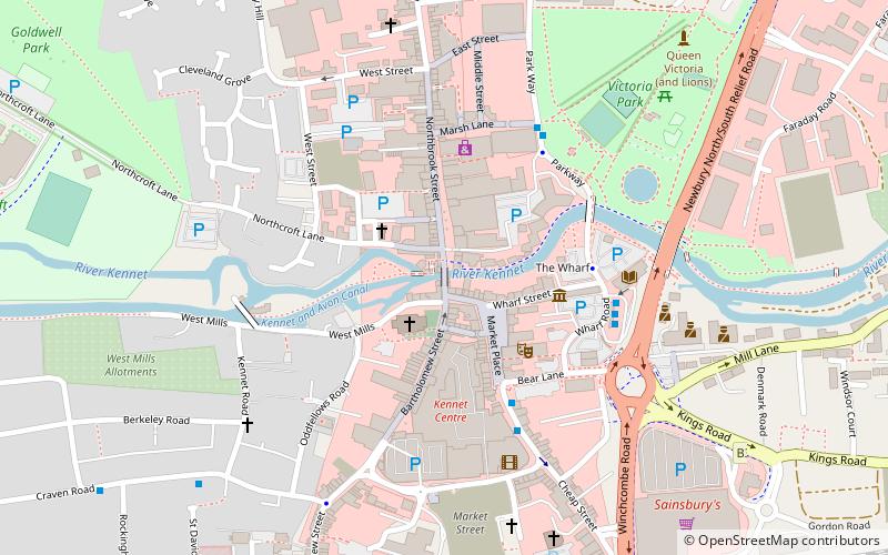 Newbury Bridge location map