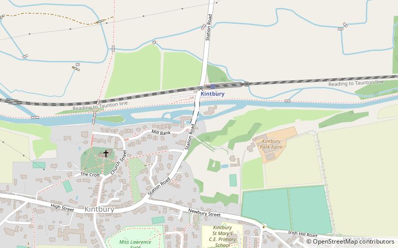 Kintbury Lock location map