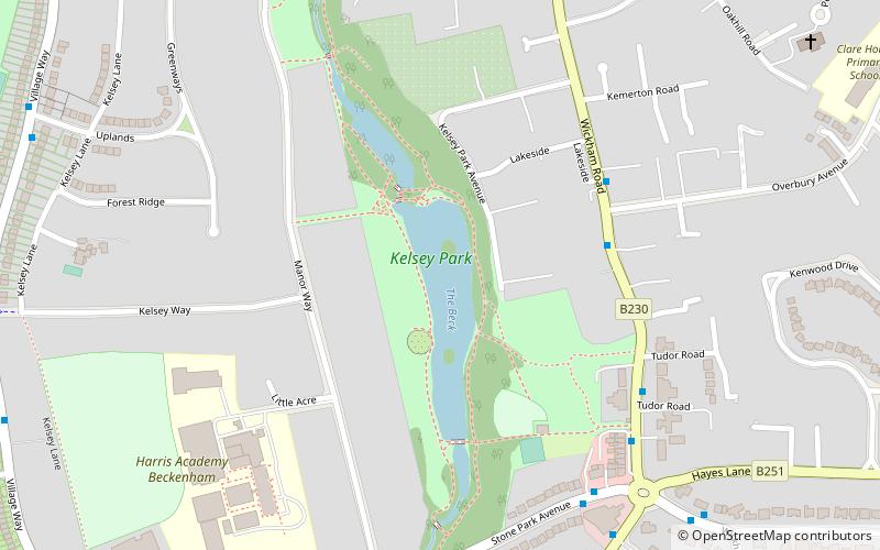 Kelsey Park location map