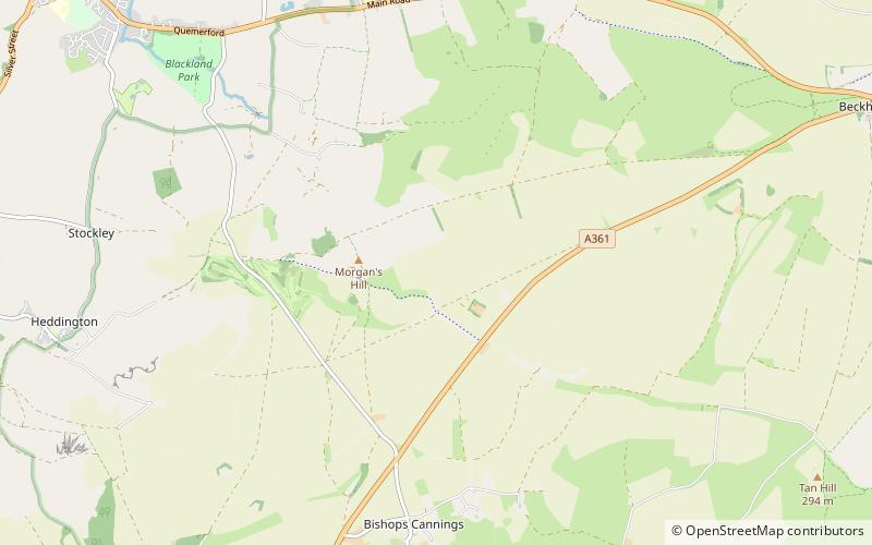 morgans hill enclosure avebury location map