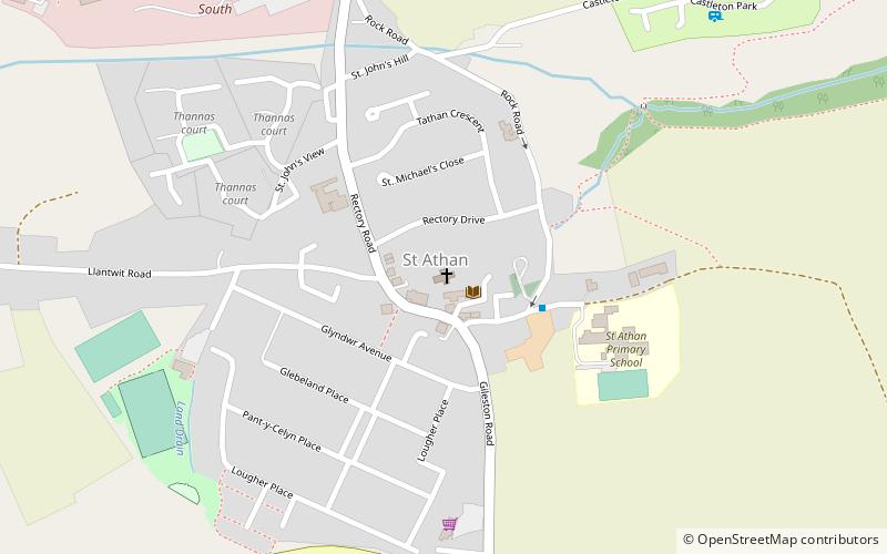 St Tathan's Church location map