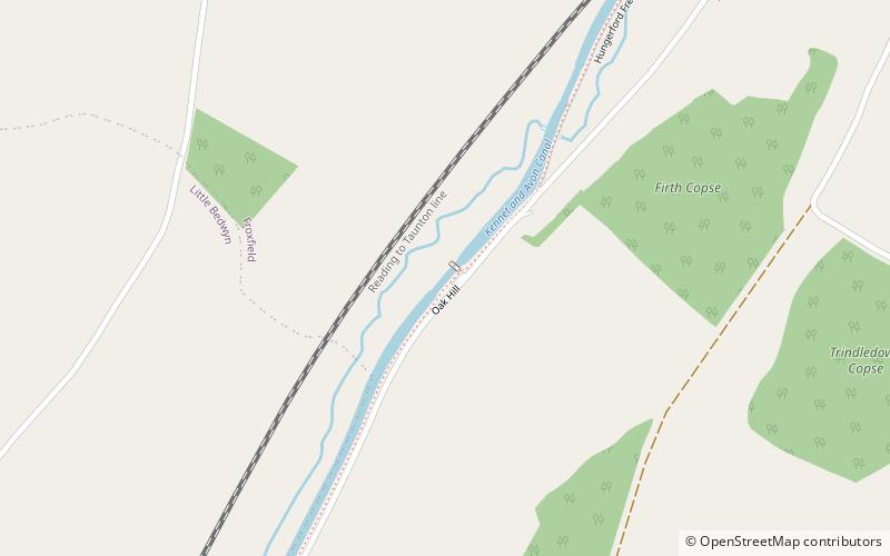 Oakhill Down Lock location map