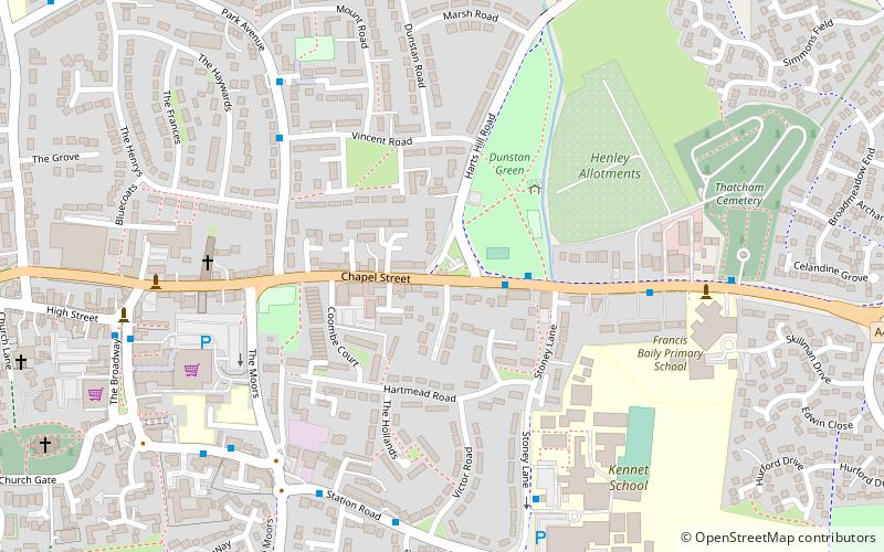 Old Bluecoat School location map