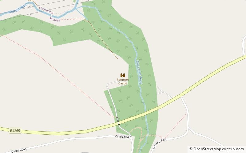 Fonmon Castle location map