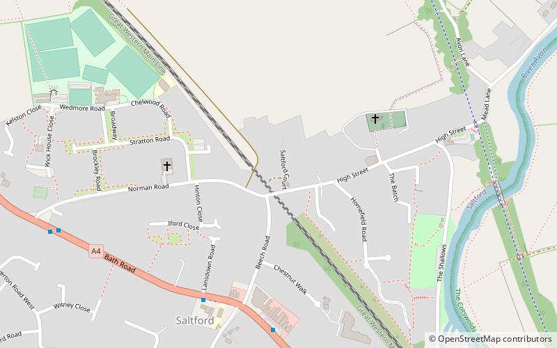 Saltford House location map
