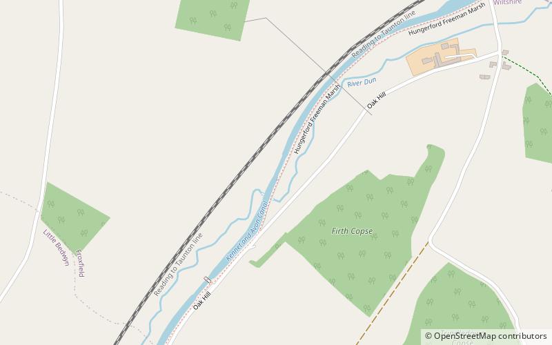 Écluse de Froxfield Middle location map