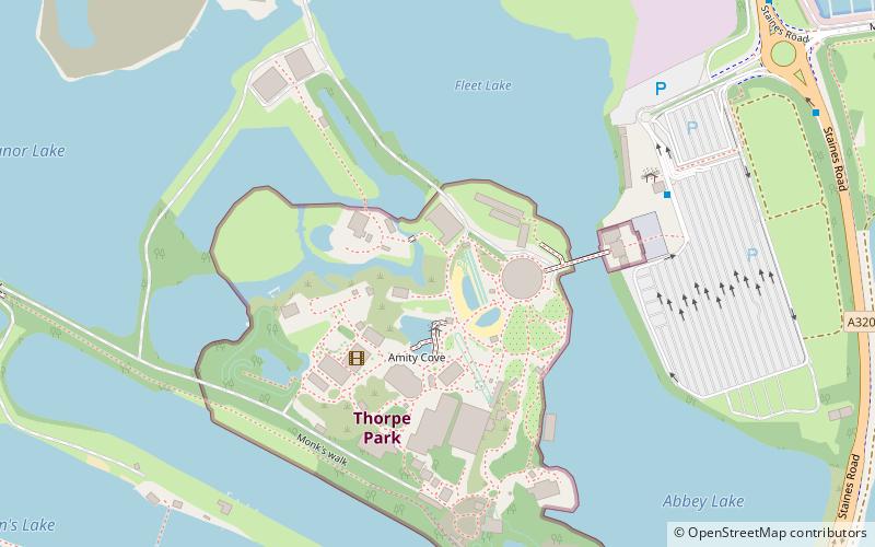 Flying Fish Roller Coaster location map