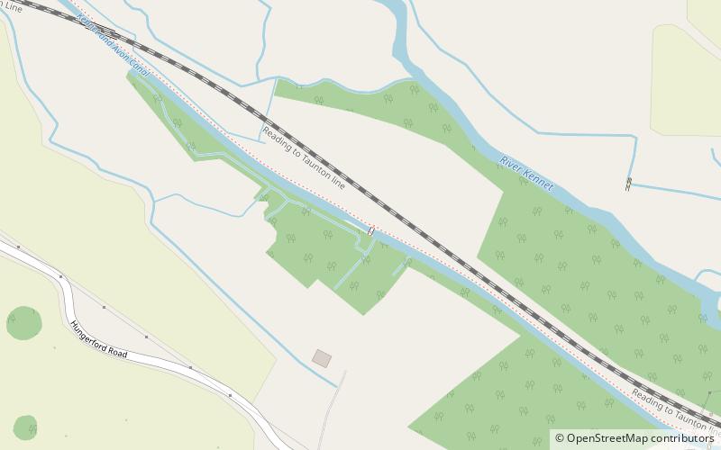 Brunsden Lock location map