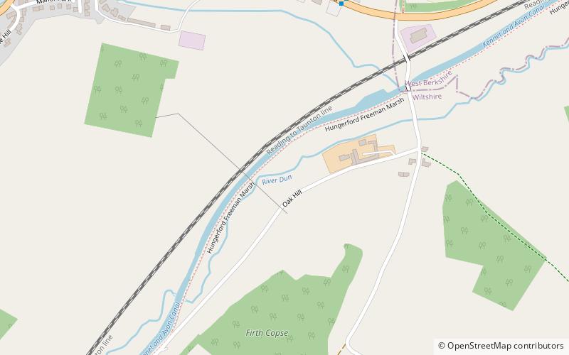 Écluse de Froxfield Bottom location map