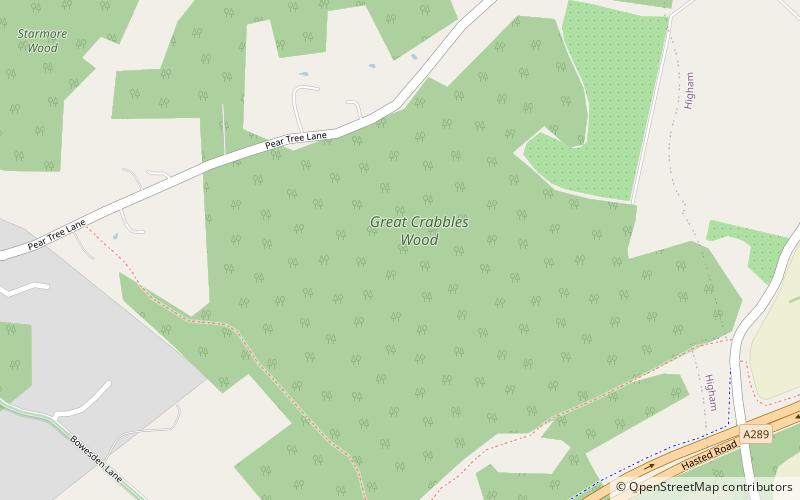 Great Crabbles Wood location map