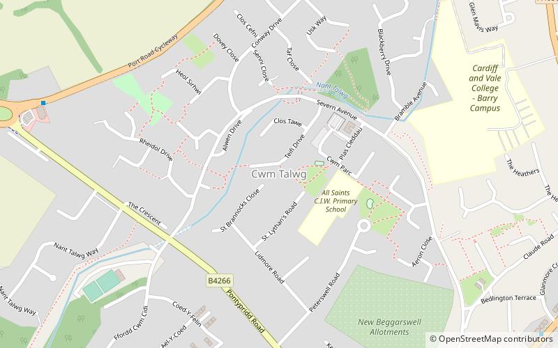 Cwm Talwg location map