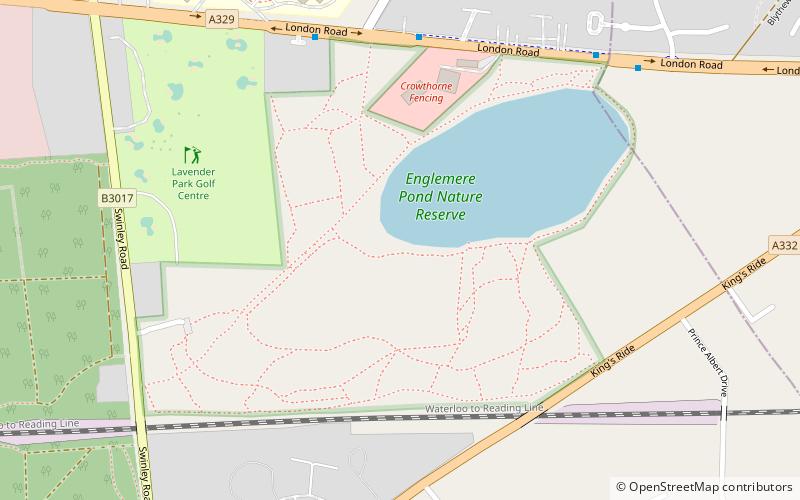 Englemere Pond location map