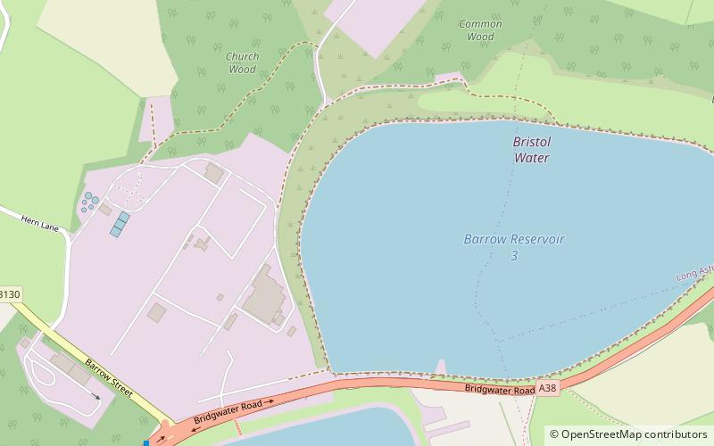 Barrow Gurney Reservoirs location map