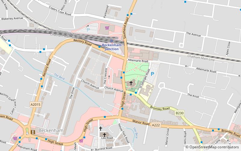 beckenham bookshop location map