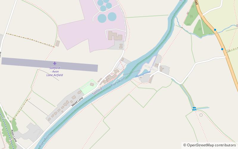 Saltford Lock location map