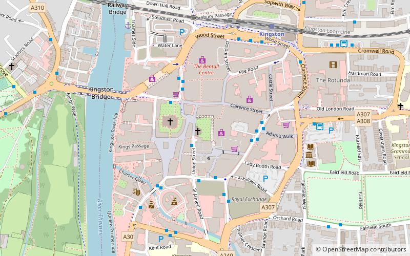 Kingston upon Thames War Memorial location map