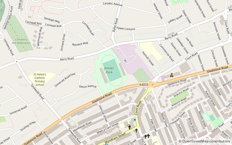 Jenner Park Stadium location map