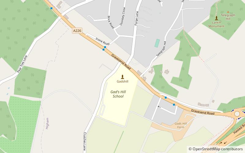 Gads Hill Place location map