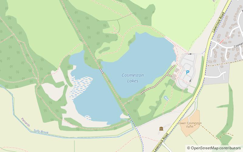 Cosmeston Lakes Country Park location map