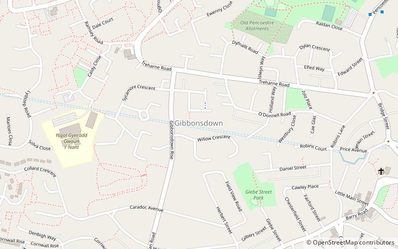 Gibbonsdown location map