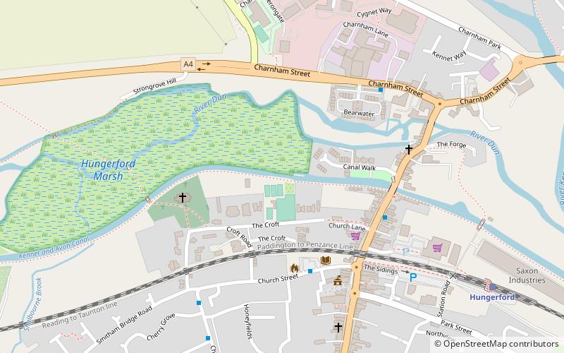 Hungerford Lock location map