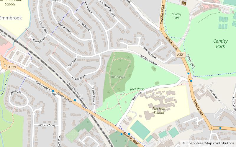 Holt Copse & Joel Park location map