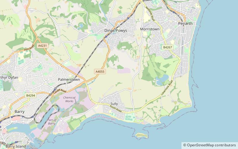 Cog Moors location map