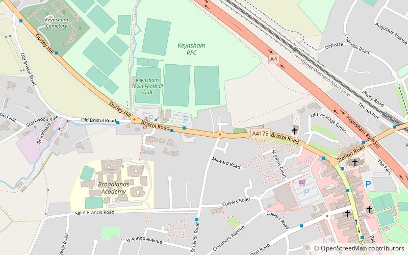 Bridges Almshouses location map