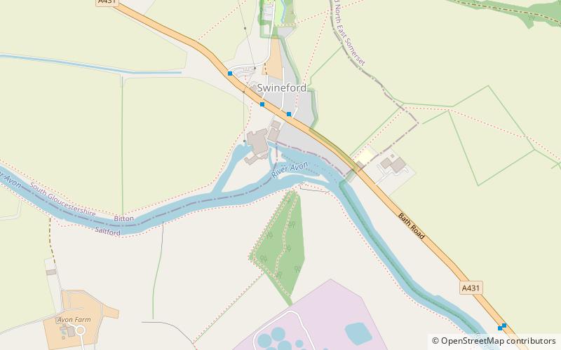 Swineford Lock location map