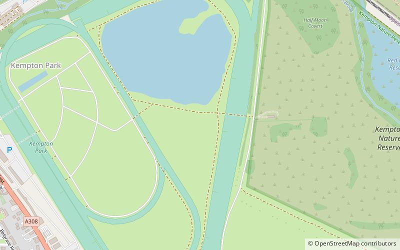 Hippodrome de Kempton Park location map
