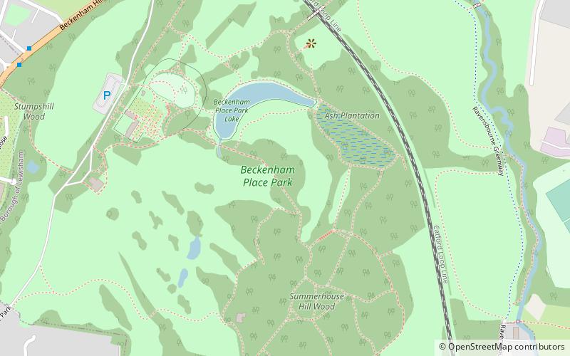 Beckenham Place Park location map