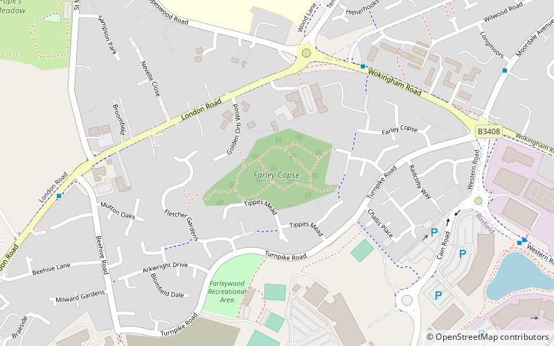 Farley Copse location map