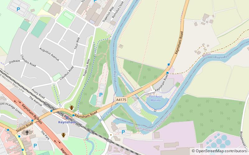 Keynsham Lock location map