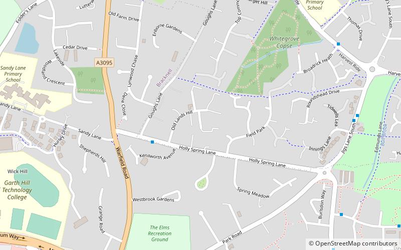 wick hill bracknell location map