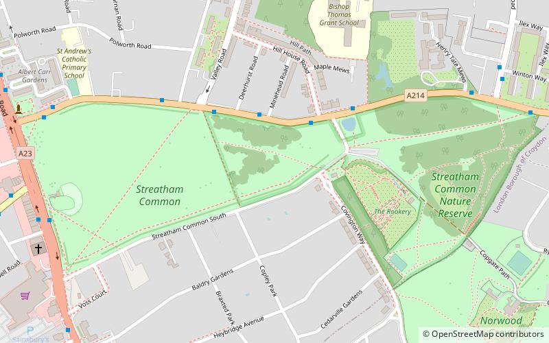 Streatham Common location map