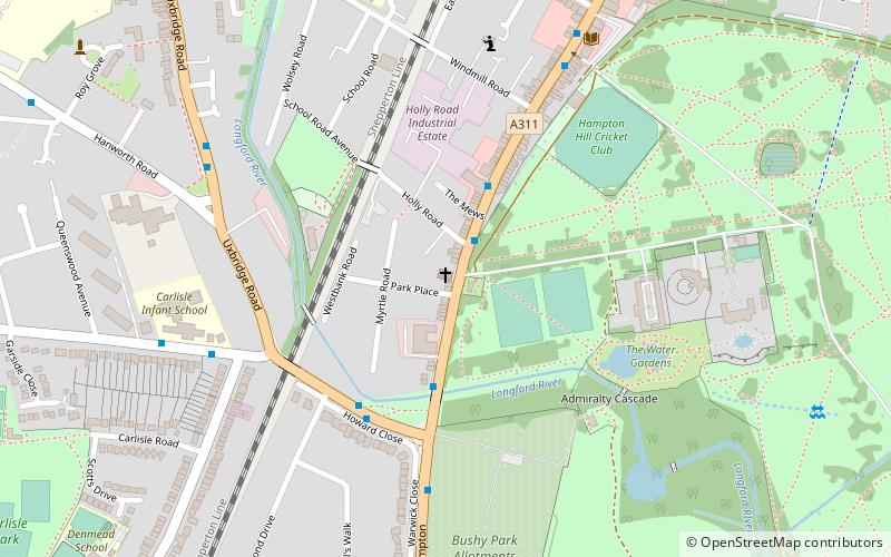 Hampton Hill United Reformed Church location map